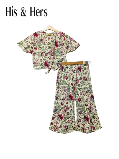 Purplish Pink Flowers Print  Skate Fish Girls 404