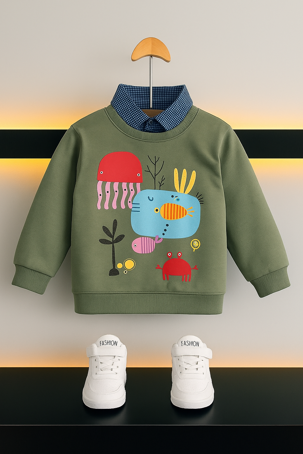 Oceanic Green Double Sweatshirt Boys 434