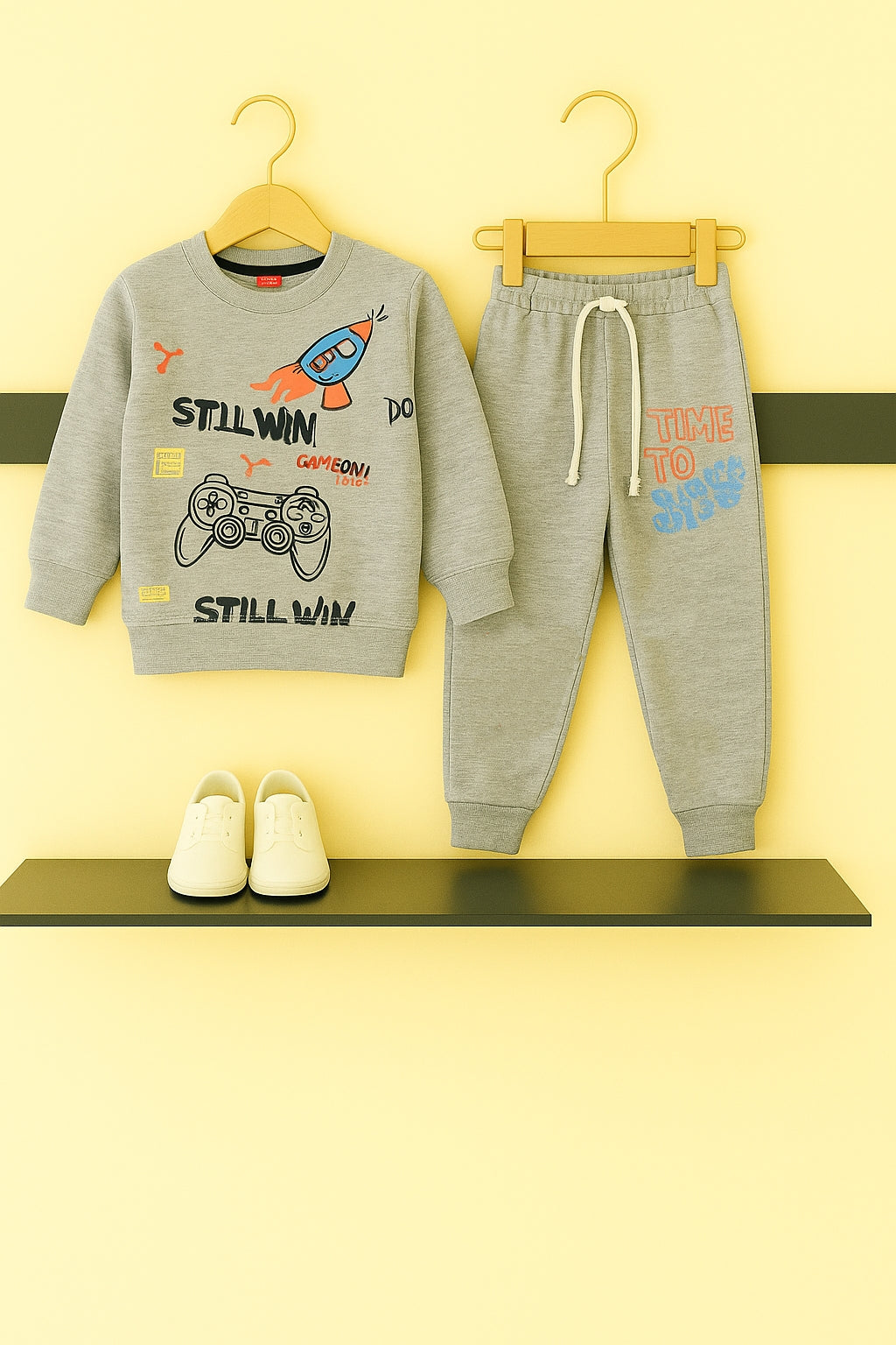 "Time To Play" Grey Tracksuit Boys 285