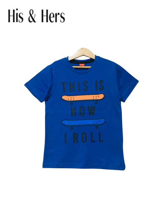 This Is How I Roll Blue T-Shirt Boys