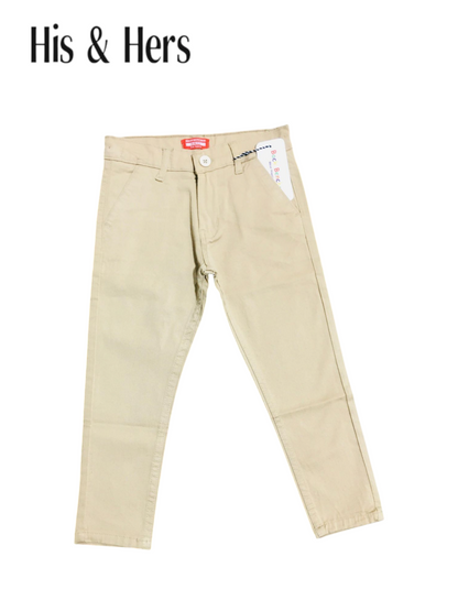 His&Hers Kid's Skin Color Cotton Pants