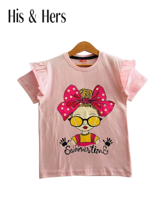 Charming Pink  T-Shirt  Girls 220