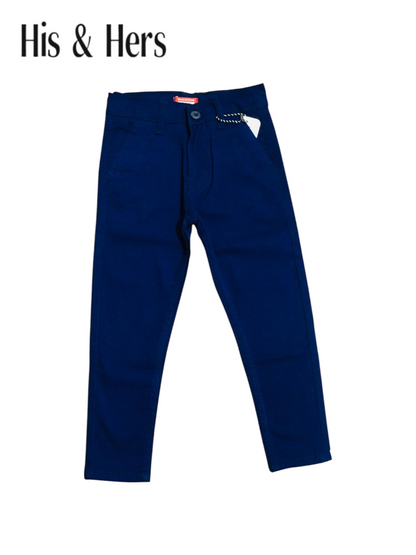 His&Hers Kid's Blue Cotton Pants