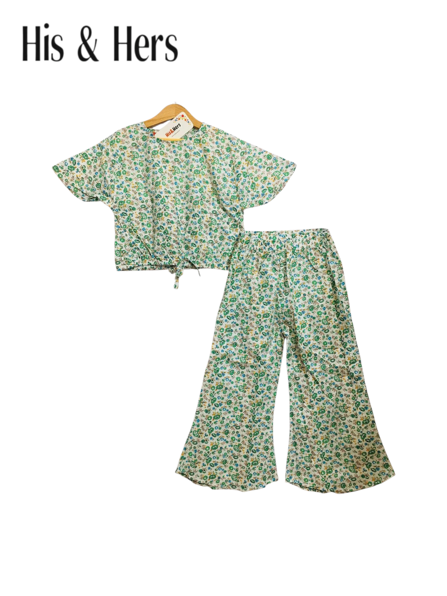 Green  Flowers  White Skate Fish Girls 439