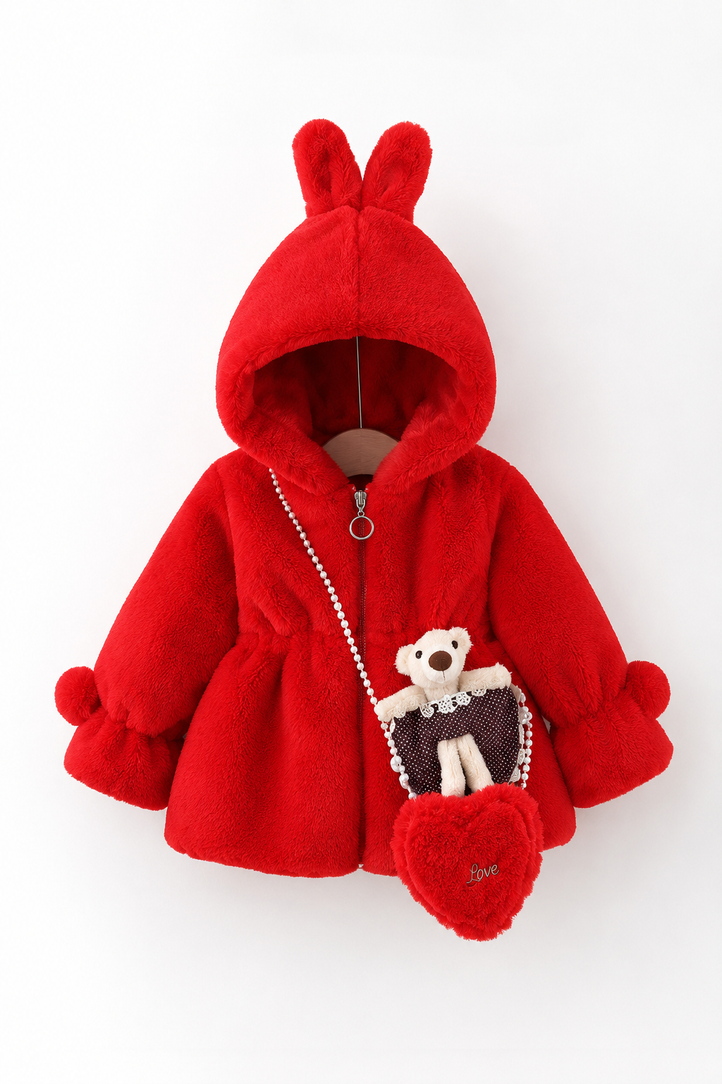 Royal Berry Bunny Coat - Cherry Red 925