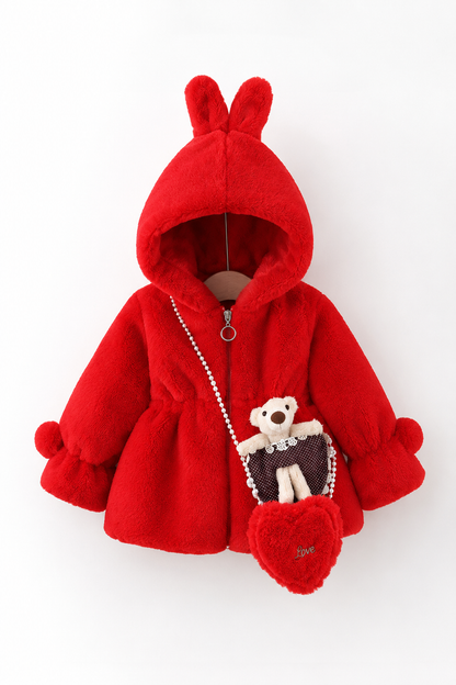Royal Berry Bunny Coat - Cherry Red 925