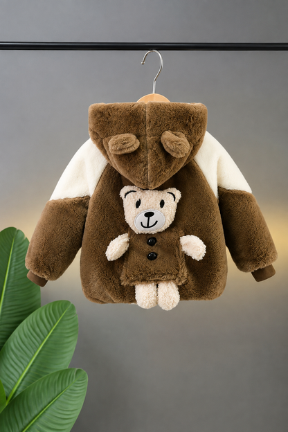 Theodore Plush Bear Jacket – Mocha Taupe 110