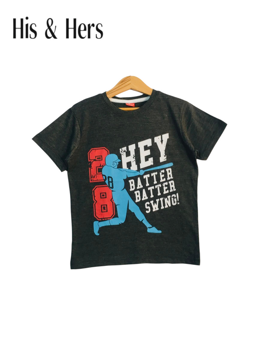 HEY Black Grey T-Shirt Boys 458