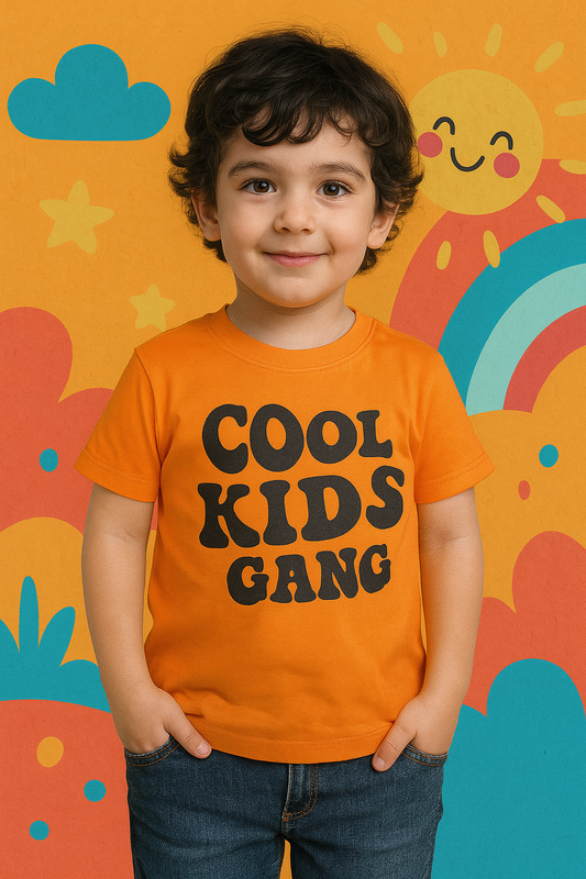 Cool Kids Gang Orange T Shirt Boys 457