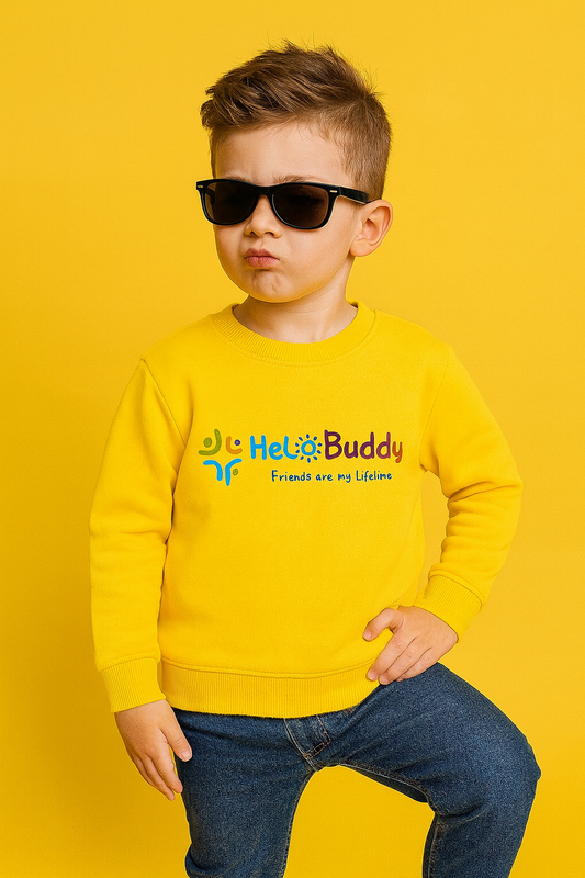 Hello Buddy Yellow Sweatshirt Boys 223
