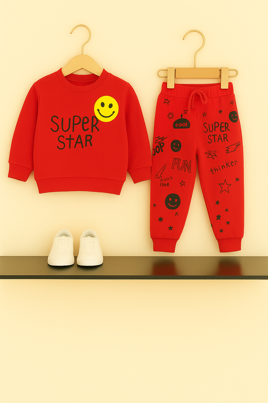 Super Star Red Tracksuit Boys 438