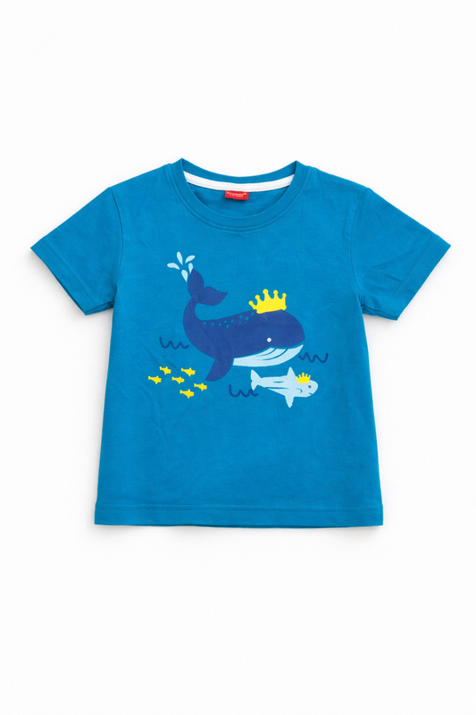 Oceanic Printed Sea Blue T-Shirt 429