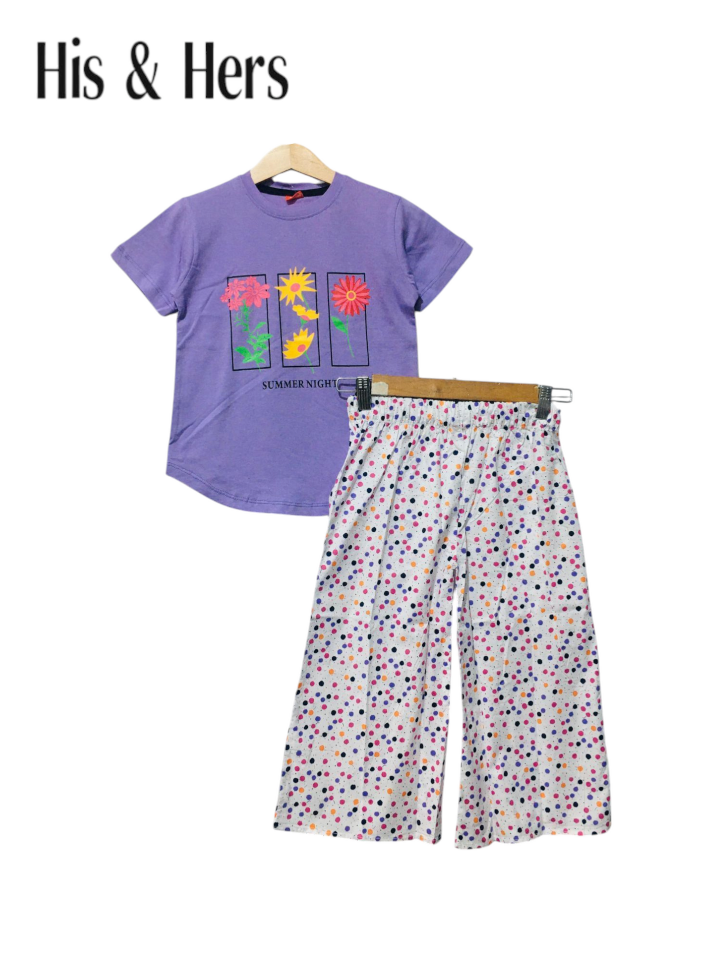 Summer Night Purple T-Shirt &Cotton Flapper 201