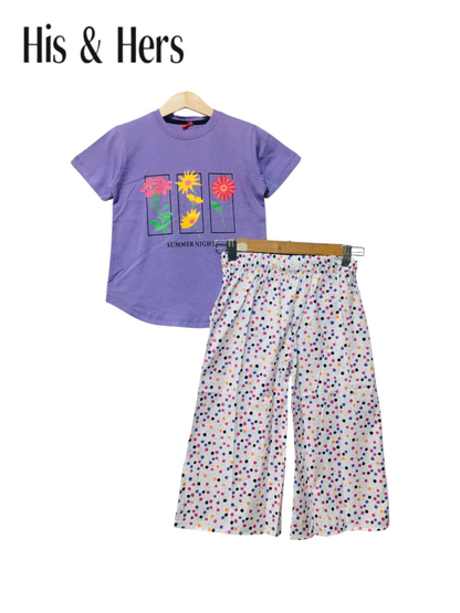 Summer Night Purple T-Shirt &Cotton Flapper 201