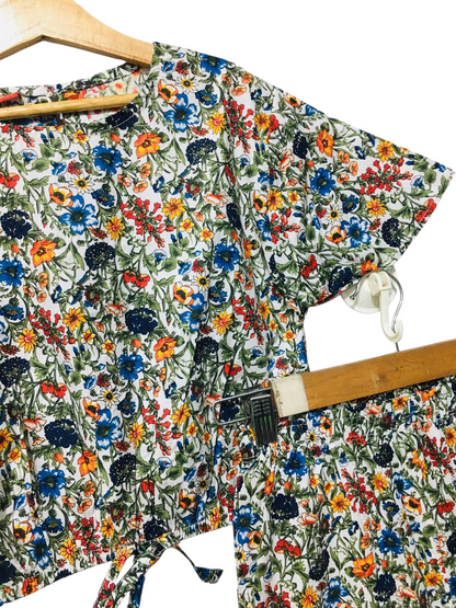 Veetzie Floral Print Skate Fish Girls