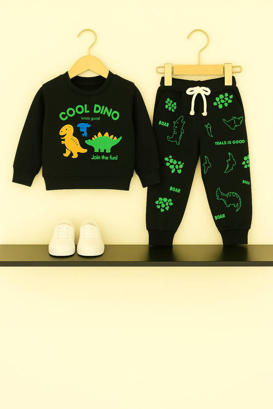 COOL DINO Black Kids Tracksuit 288