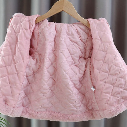 Bunny Charm Plush Jacket 🐰- Baby Pink 912