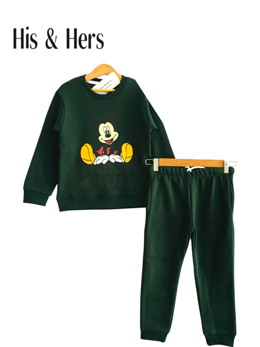 Mickey Mouse Green Tracksuit Boys