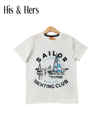 SAILOR White T-Shirt Boys 456