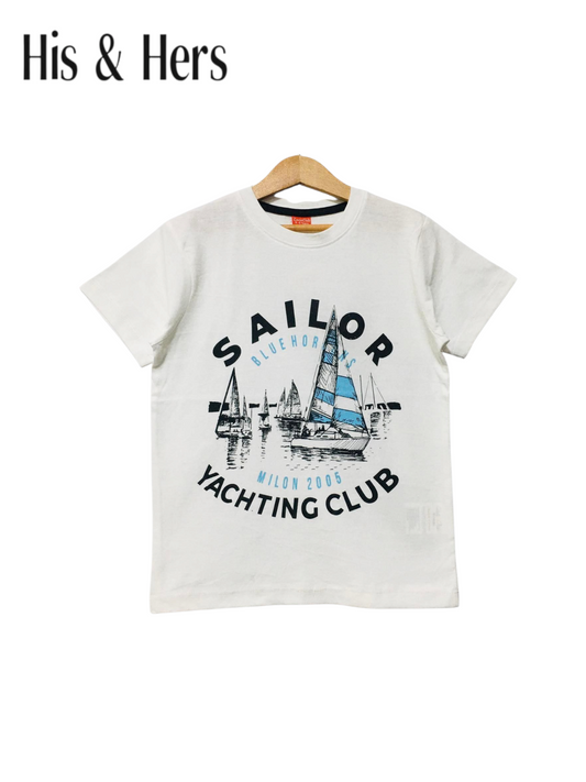 SAILOR White T-Shirt Boys 456