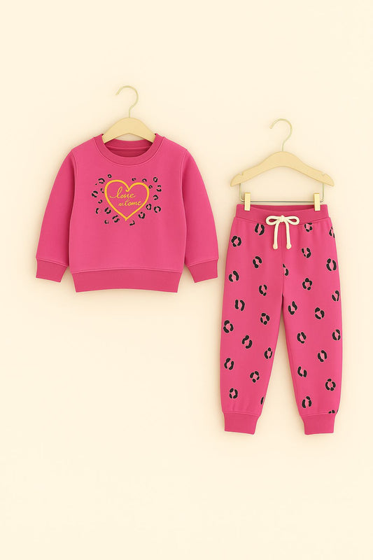 "Love of Love" Pink Girls Tracksuit 252