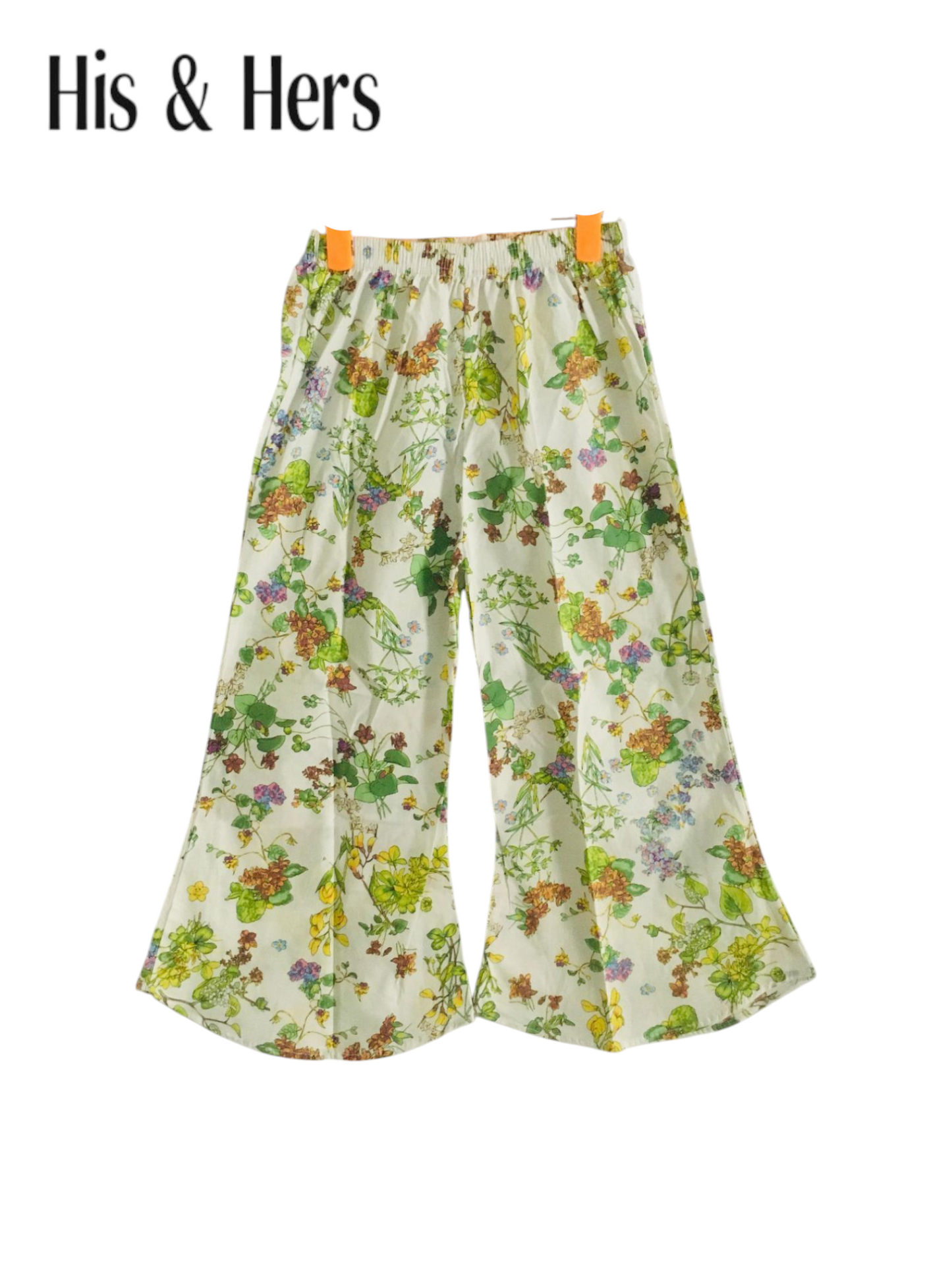 Green Plants White Cotton Flapper