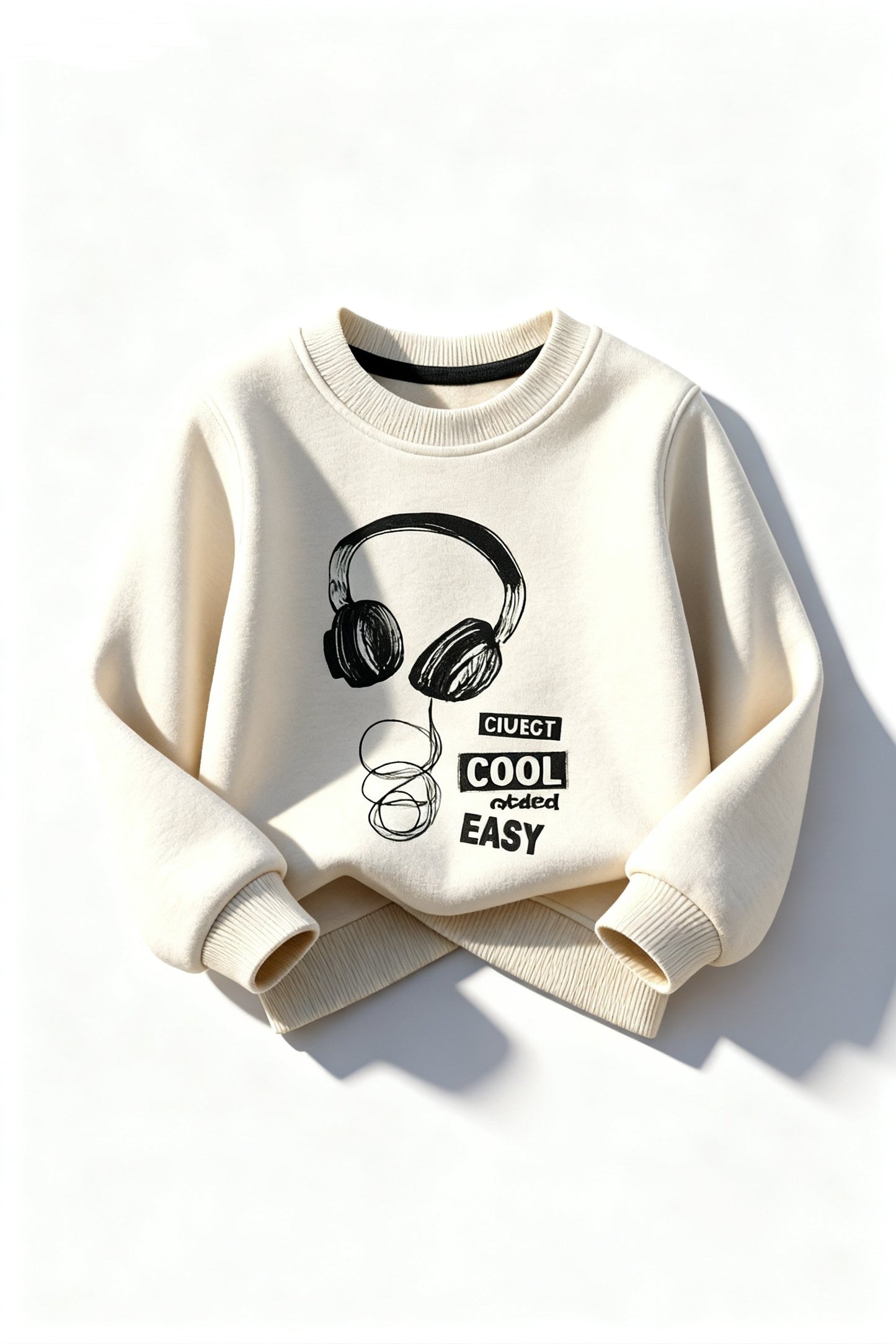 "Kids Off-White Headphone Print Sweatshirt – Cool & Easy Style" 263