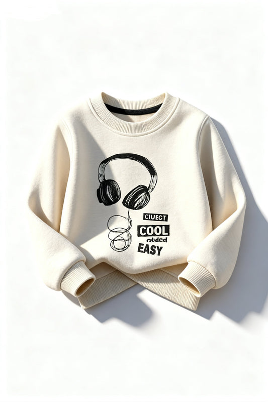 "Kids Off-White Headphone Print Sweatshirt – Cool & Easy Style" 271