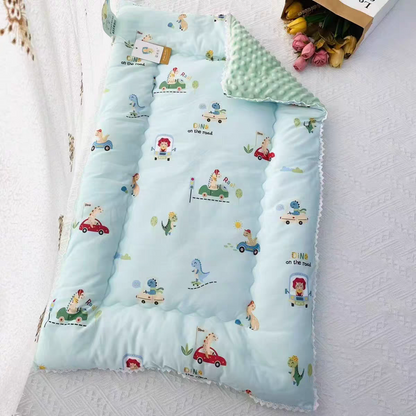 Holiday Vibes Baby Sleeping Mat + Baby Pillow