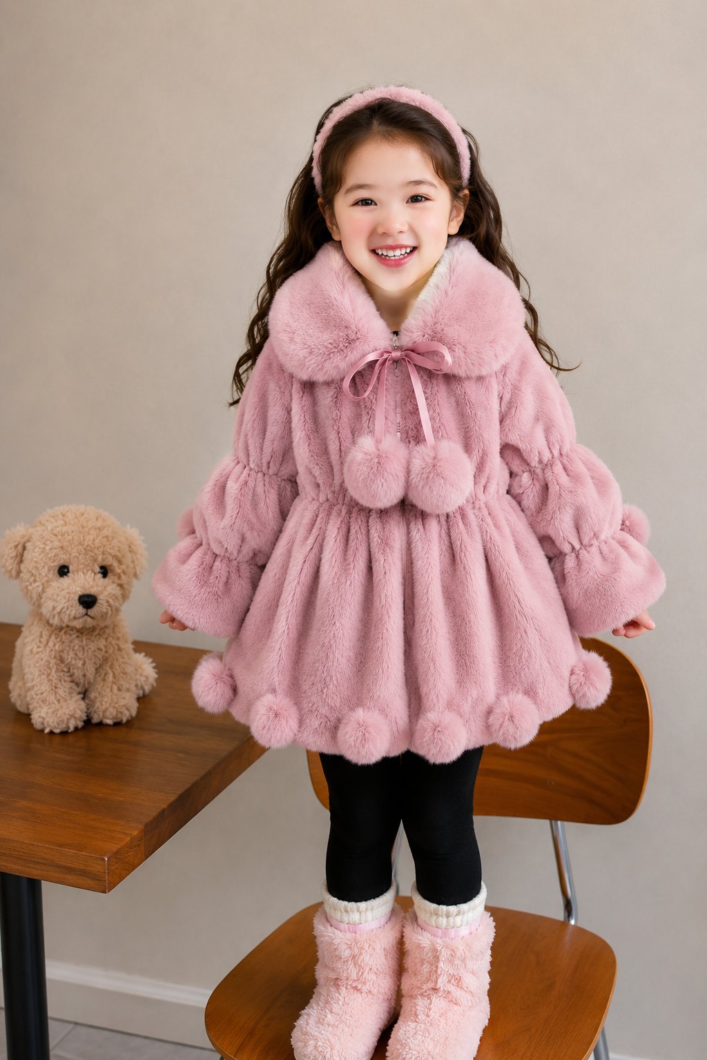 Rosy Puff Coat- Dusty Pink 905+906