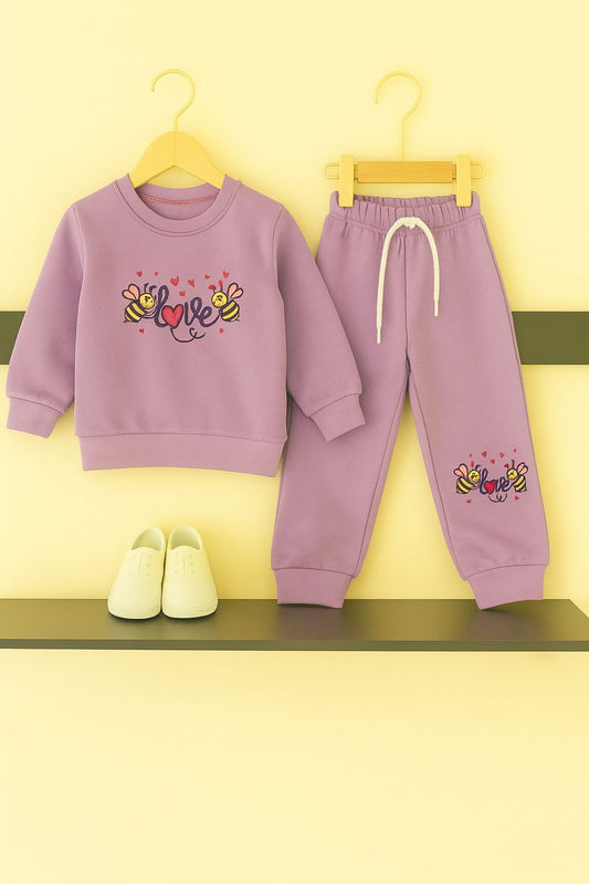 🐝 Love Hearts Printed Tracksuit