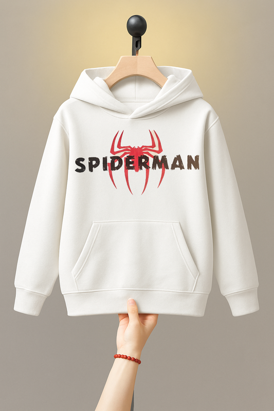 Kids White Spiderman Hoodie – Boys & Girls 249