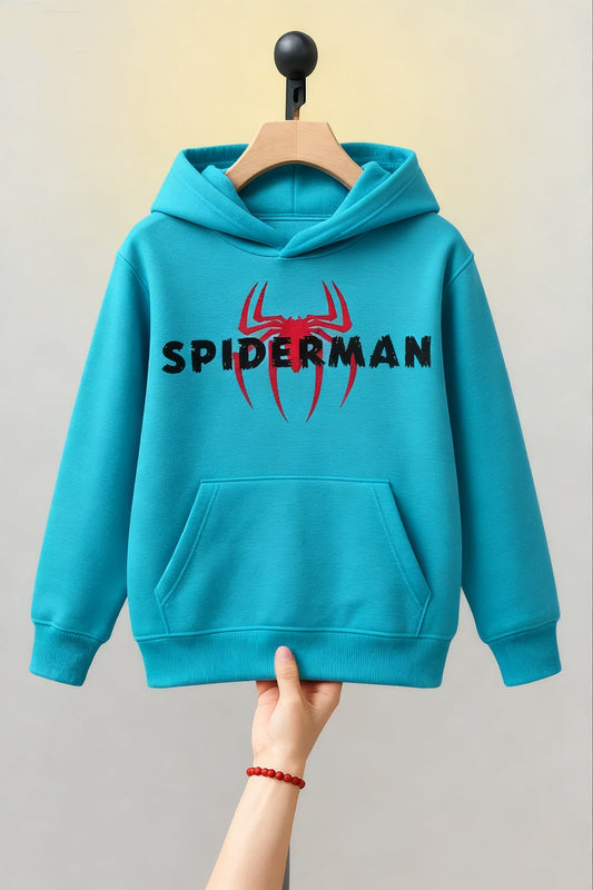 Kids Teal Green Spiderman Hoodie – Boys & Girls 249