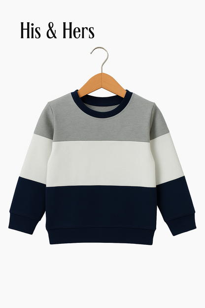 Grey White Navy Sweatshirt Boys 429