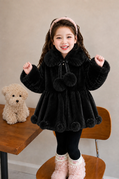 Rosy Puff Coat- Black 905+906