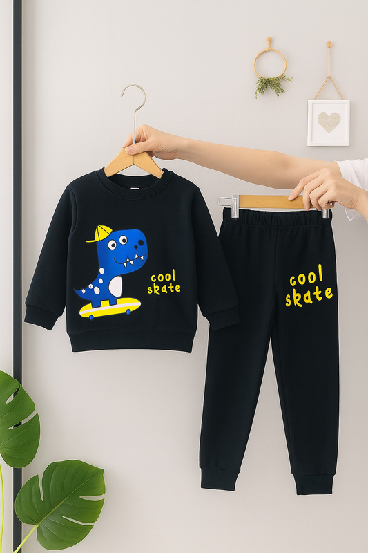 Cool Skate Black Tracksuit Boys 307