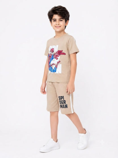 Spider Man Printed Skin Boys Nicker Suit